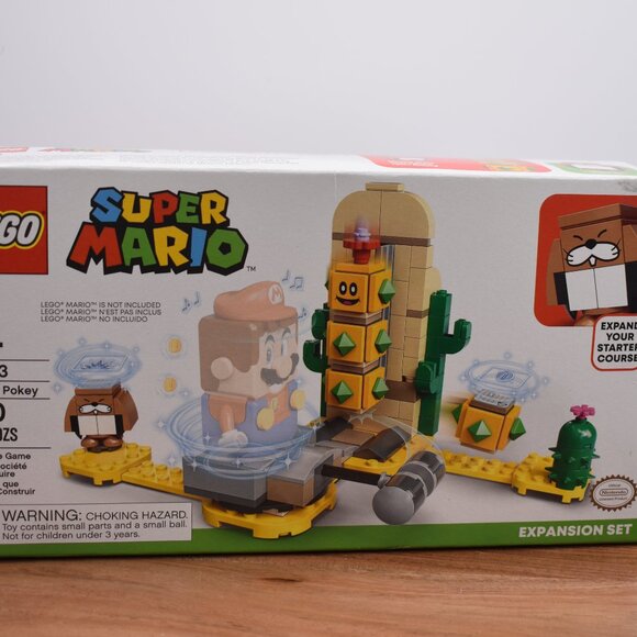 Lego 71363 Desert Pokey 180 Pieces Super Mario Expansion Set Retired New Sealed - Picture 2 of 8